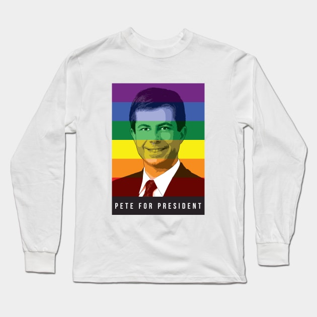 Pete Buttigieg Long Sleeve T-Shirt by dan89